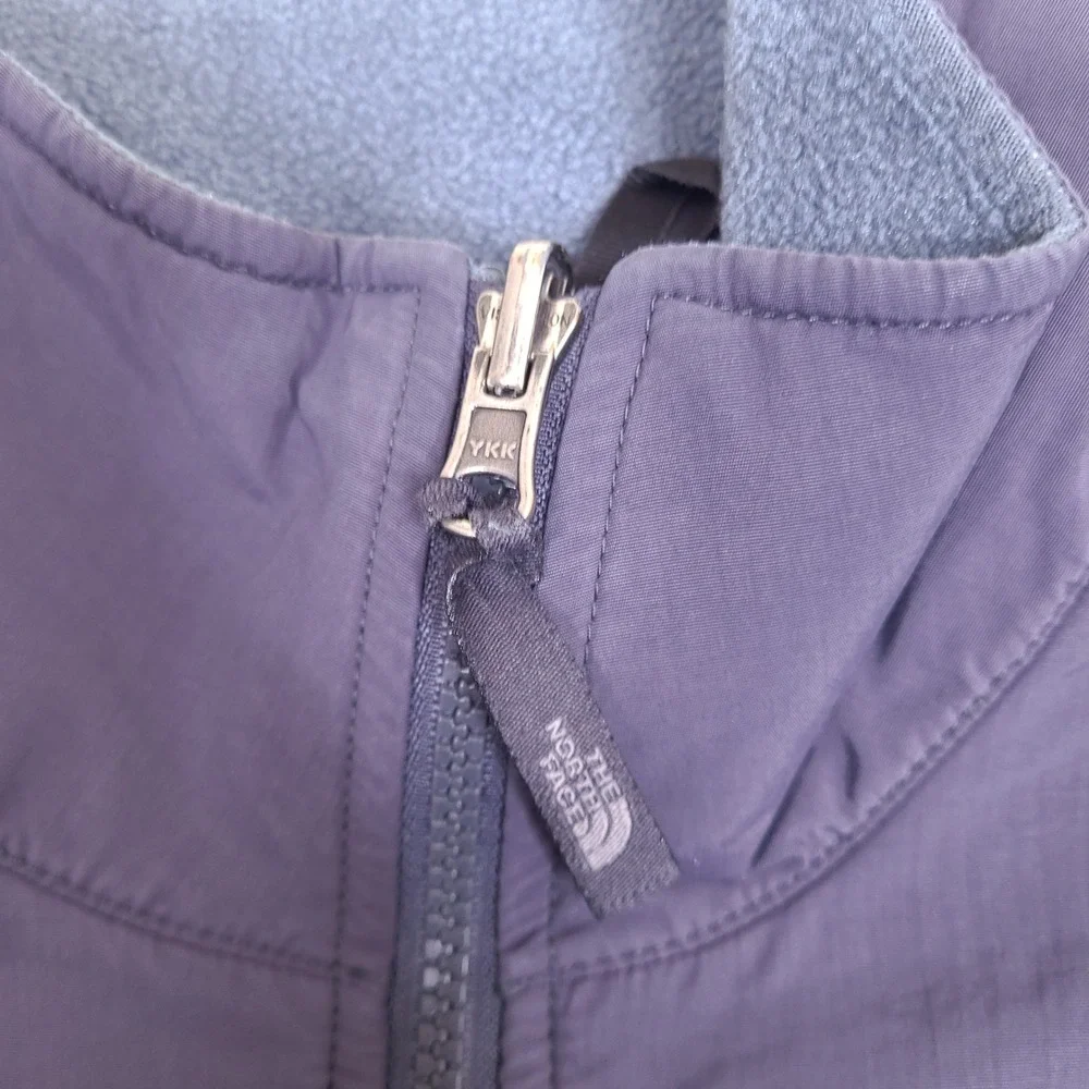 The North Face Denali Fleece Jacket Mens Small Blue Gray‎ Full Zip Polartec Coat